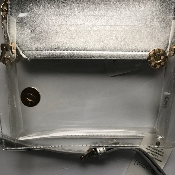 Urban Expression Clear and Silver Crossbody Bag - Picture 9 of 15
